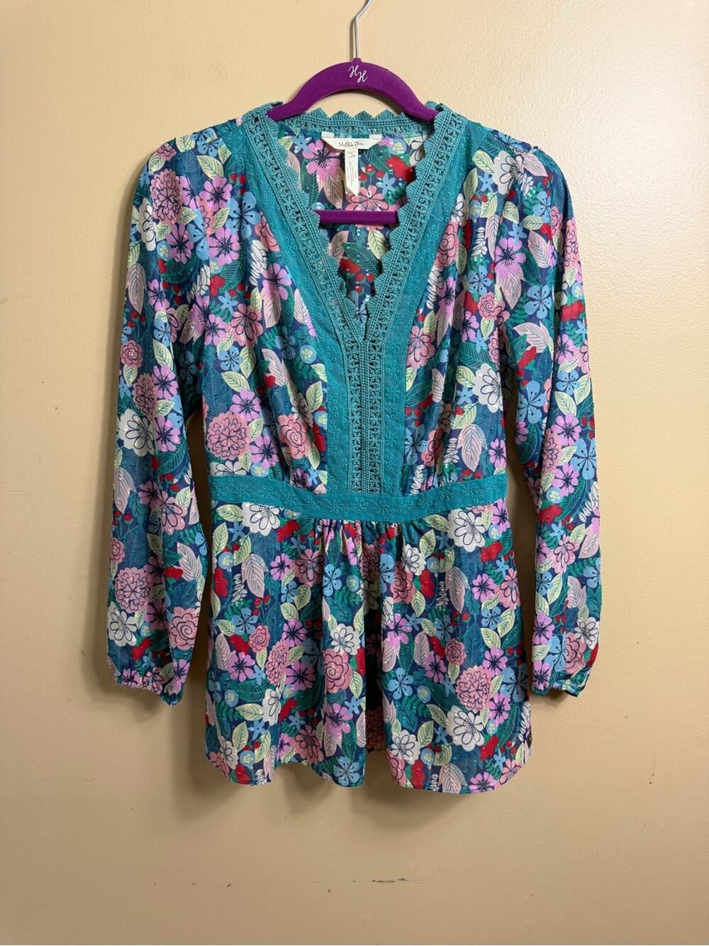 Matilda Jane Kookaburra tunic blue floral small